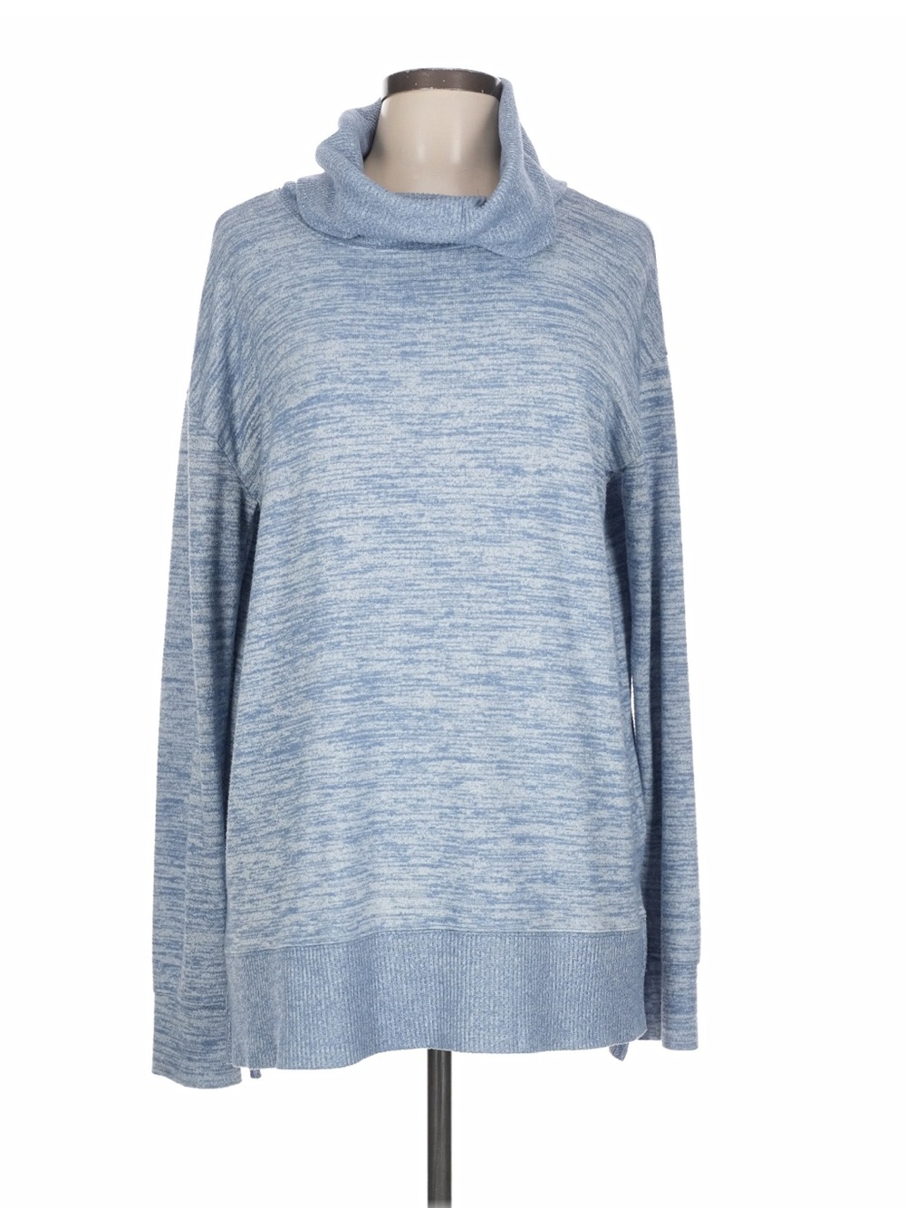 GAP Light Blue Marled Cowl Neck Sweater